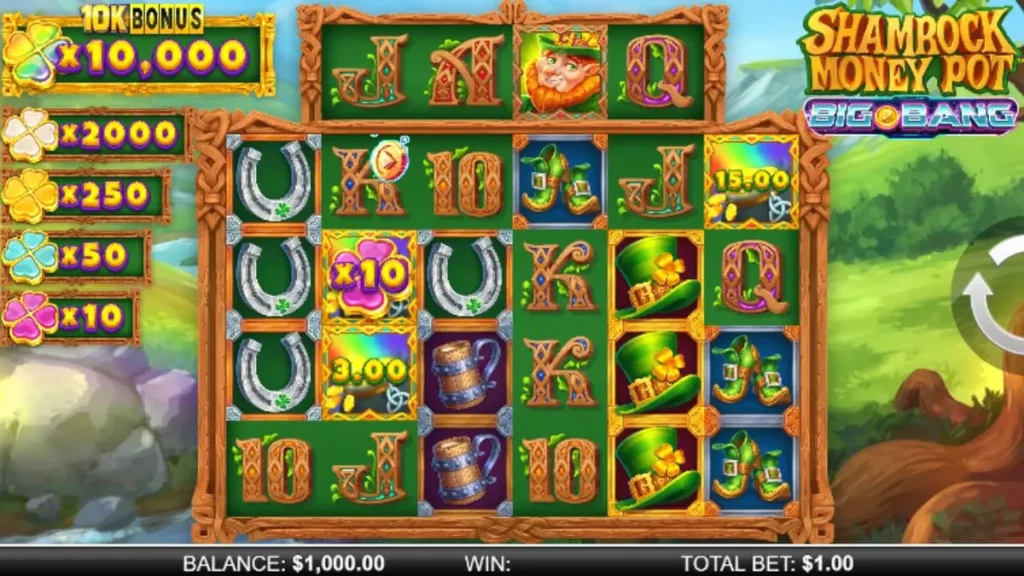 Shamrock Money Pot Big Bang Slot