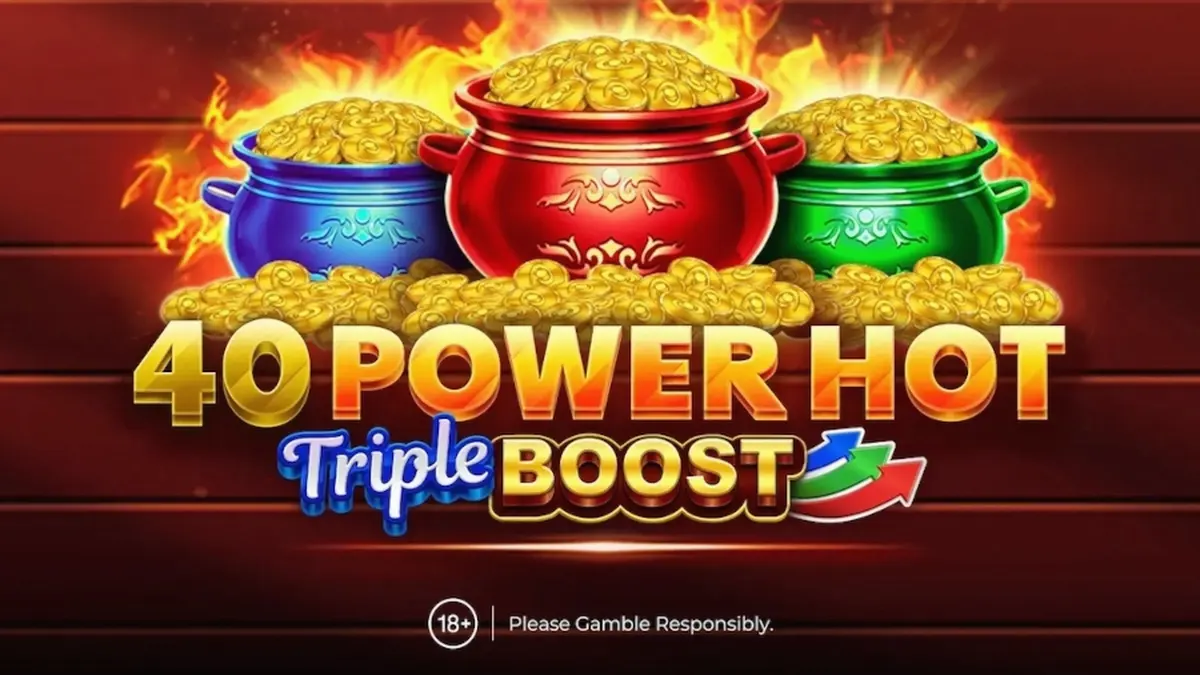 Tampilan antarmuka permainan slot 40 Power Hot Triple Boost yang menarik