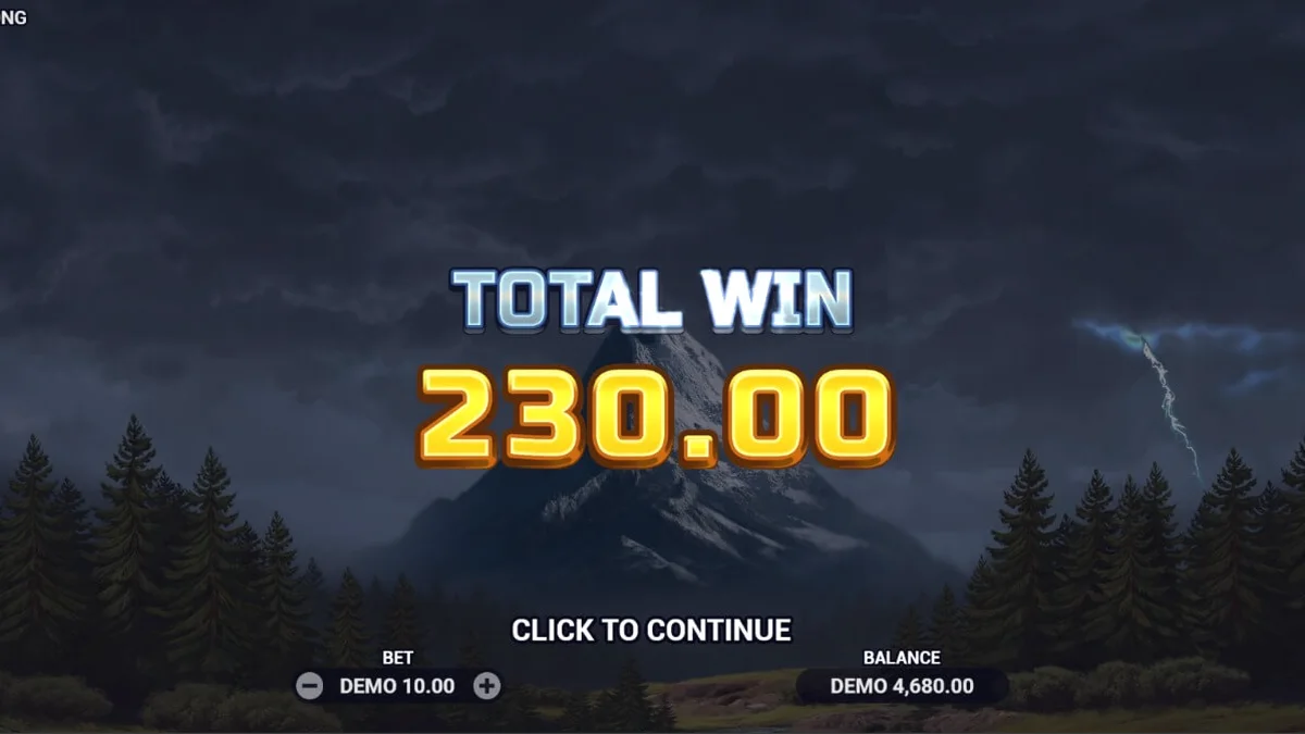 Pemandangan alam liar Amerika Utara dengan elang megah dalam slot Young Eagle Song