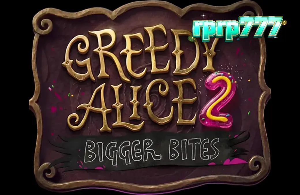 Tampilan visual slot Greedy Alice 2: Bigger Bites dengan tema steampunk gelap